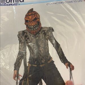 California Costumes Creepy Pumpkin Outfit Halloween child med 8-10